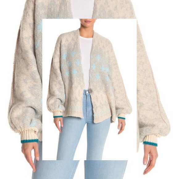 Free People Sweaters - FREE PEOPLE Winter Wonderland Sweater Cardigan NWT